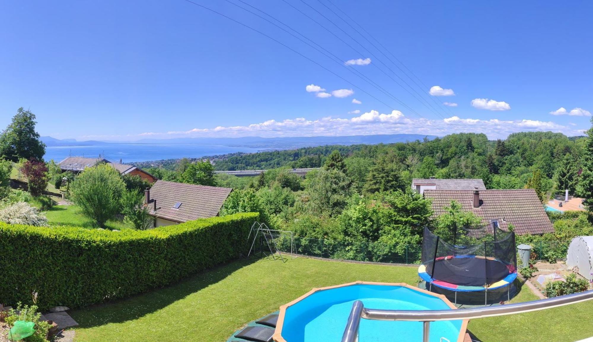 Joli Studio Avec Terrasse Et Vue Exclusivement Pour Non Fumeurs Belmont-sur-Lausanne Exterior photo
